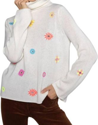Lisa Todd Lucky Charms Sweater In Winter White