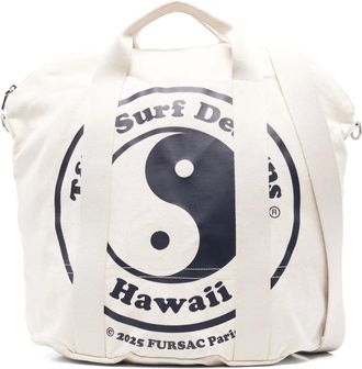 Fursac Borsa tote in tela - Toni neutri