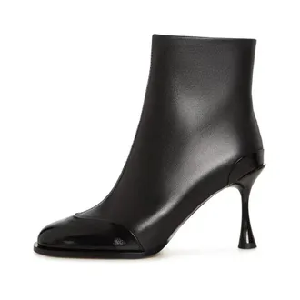 Cesare Gaspari Bot&iacute;n de Tac&oacute;n de Aguja con Puntera Brillante - Shoes - Mujer - Negro - 40 EU
