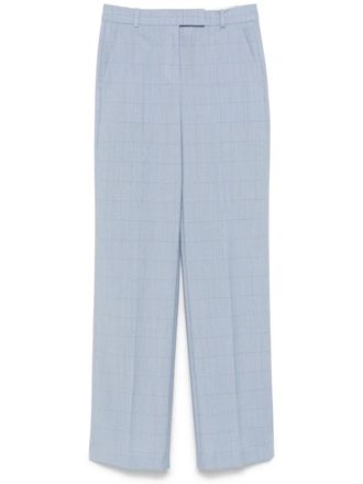 BOSS Geruite broek - Blauw