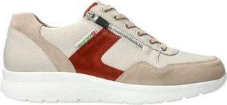 Mephisto Amory Sneaker - Heren - Sneakers - Beige - 42 EU - Leer - Schoenen