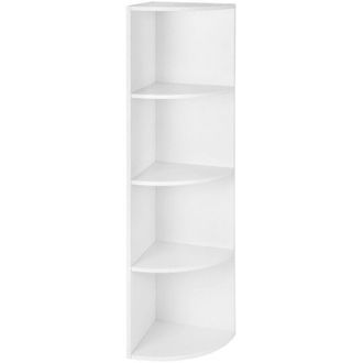 Vasagle Vasagle - Estanter&iacute;a Para Esquina De 4 Niveles Estanter&iacute;a De Esposici&oacute;n Independiente Librer&iacute;a De Madera Para Cocina Dormitorio Sala De Estar Estudio 