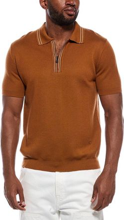 Isaia Wool, Silk, & Cashmere-Blend Polo Sweater