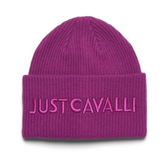 Just Cavalli Beanie - Dames - Hoeden - Paars - ONE Size - Accessoires