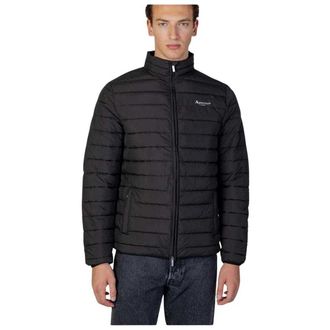 Aquascutum Heren Actief Jasje met Mock Neck (Zwart)
