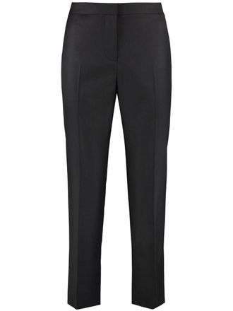 Alexander McQueen tailored cropped trousers - women - Wool/Cupro - 46 - Black