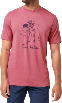 Travis Mathew Lost Weekend Short Sleeve Tee In Rose Wine