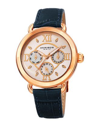 Akribos XXIV Akribos Xxiv Womens Leather Watch