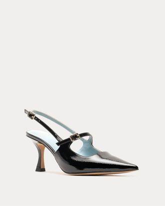 Frances Valentine Womens Vivi Pointed Toe Pump In Black