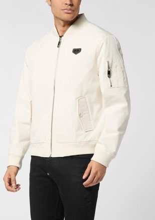 Philipp Plein Nylon Bomber Jacket Men in Beige at Nordstrom, Size Xxx-Large