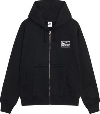 St&uuml;ssy Relaxte Zip Hoodie - Heren - Vesten met rits - Zwart - S - Katoen - Hoodies & sweatvesten
