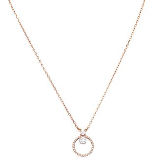 Swarovski Constella Pendant Cz Rose Gold Shiny White