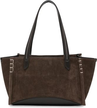 J.W.Anderson Contrast-stitch Suede Tote Bag