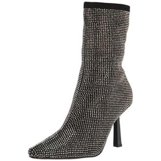 Steve Madden Vakay Boots Black Square Toe Mid Calf Bootie JZZ1212