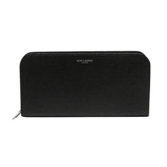 Saint Laurent Pre-owned Wallets, male, Black, Size: ONE SIZE Pre-owned Leather Long Zipped Wallet