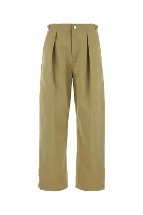 Burberry: Green Cotton Pants now up to −90% | Stylight