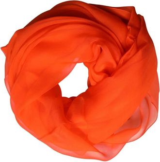 Dolce & Gabbana Silk Wrap Shawl Foulard Scarf - Dames - Zijden sjaals - Rood - ONE Size - Accessoires