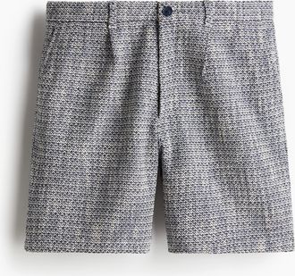 H&M Shorts aus Strukturstoff in Relaxed Fit - Blue
