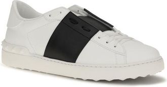Valentino Garavani Mens Blue Calf Leather Bos Taurus Low Top Sneakers