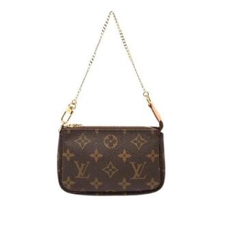 Louis Vuitton Pre-owned Mini Pochette Accessoires - Dames - Vintage Mini Tas - Bruin - ONE Size - Vintage