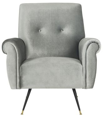 Safavieh Sillon de acento en madera de eucalipto gris