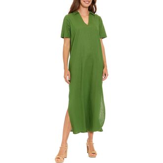 London Times V-Neck Maxi Dress in Willow Bough at Nordstrom Rack, Size 10