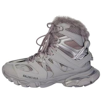 Balenciaga Track Hikers Faux Fur Grey 668557W3CQ21800