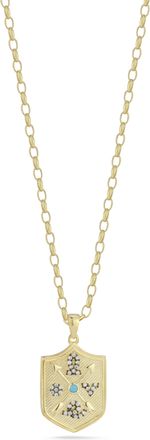 Glaze Jewelry Sterling Silver Love Shield Necklace