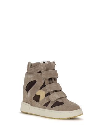 Isabel Marant Womens Leather Ssneakers Sand Brown-Chocolate Sneaker Brown/chocolate