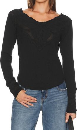 Free People Butterfly Cuff Top In Black