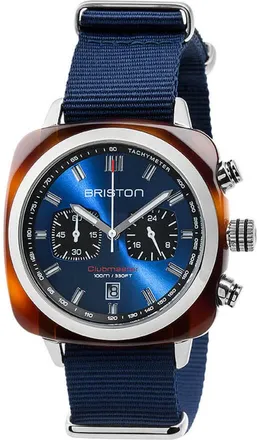 Briston Clubmaster Blue Dial Mens Watch 17142.SA.TS.9.NNB
