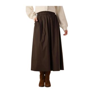 Omoda Dames, Rokken, Bruin, Maat: XL Katoen