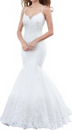 Madison James Wedding Dress In Ivory/silver