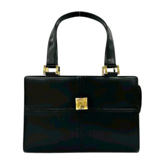 Saint Laurent Pre-owned Handbags, female, Black, Size: ONE SIZE Pre-owned Leather Handbag