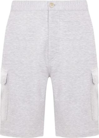 Brunello Cucinelli Cargo Shorts in Lichtgrijs Jersey - Heren - Korte Broeken - Grijs - 2XL - Katoen - Korte Broeken