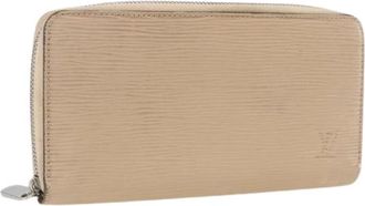Louis Vuitton Pre-owned Lange Portemonnee - Dames - Vintage Accessoires - Beige - ONE Size - Leer - Vintage