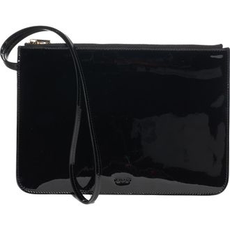 Tom Ford Zip Top Patent Leather Wristlet in Black at Nordstrom