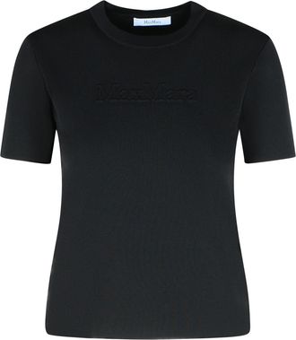 Max Mara Adelio Black Viscose Blend T Shirt