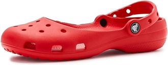 Crocs Classic Ballet, Ballet Slippers Womens Slip-on Dress Shoes Flame : 11 M, EVA