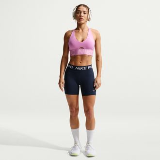 Nike Womens Nike Pro 365 5 Mid-Rise Shorts in Blue | IQ6018-410