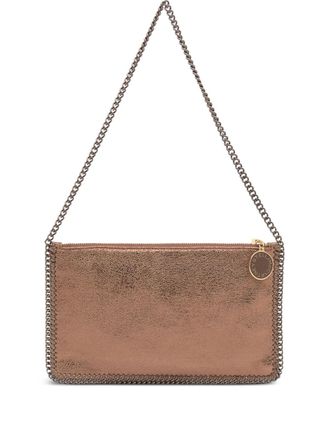 Stella McCartney Falabella chain-trimmed shoulder bag - Pink