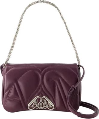 Alexander McQueen Fabric shoulder-bags - Dames - Schoudertassen - Paars - ONE Size - Katoen - Tassen