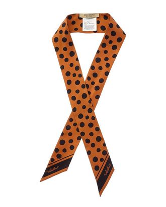 Valentino Polka Dot Silk Scarf