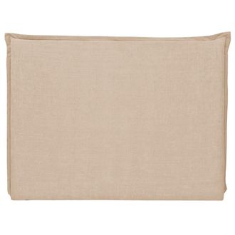 NATYAL Cabecero tapizado acolchado moderno para cama de 150cm en beige arena