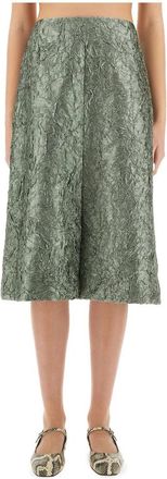Dries Van Noten Shera Bis Skirt - Dames - Midirokken - Groen - S - Rokken