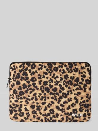 Wouf Laptoptasche mit Allover-Animal-Print Modell Feline in Black, Gr&ouml;&szlig;e 1