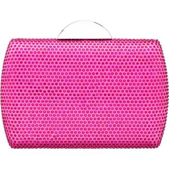 Nina Pacey Crystal Minaudi&egrave;re in Ultra Pink at Nordstrom