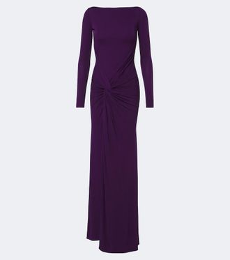 Alex Perry Gathered jersey gown