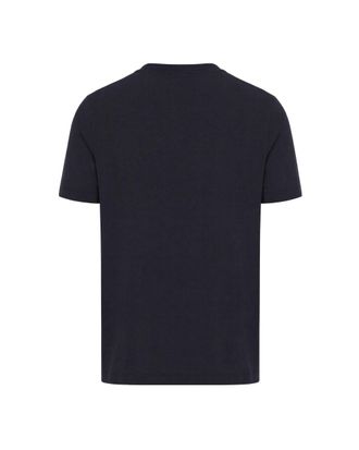 Emporio Armani Lyocell-Cotton Blend T-Shirt - Navy