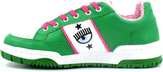 Chiara Ferragni Cf-1 Leather Sneakers - Dames - Sneakers - Groen - 39 EU - Leer - Schoenen
